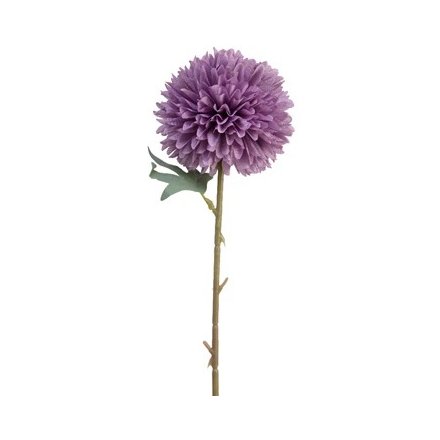 A realistic flower attached to a natural-looking stem.