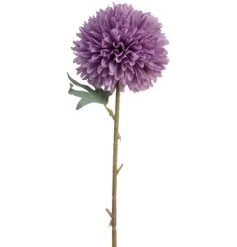 A realistic flower attached to a natural-looking stem.