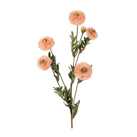  Chrysanthemum On Stem Polyester Spray, 69cm 