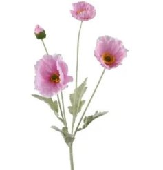 Bring bold, long-lasting color to your arrangements with the Poppy On Stem Polyester Spray.