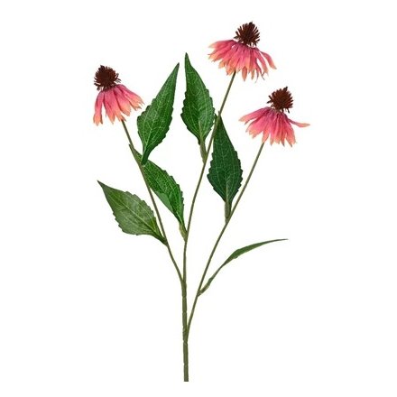 Spray Echinacea Polyester Coneflower Stem, 68cm 