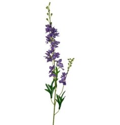 Add a touch of elegance to any space with this lifelike Purple Polyester Delphinium