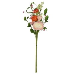 A stunning artificial posy featuring a pink mix of colourful wildflowers, peonies and daisies 