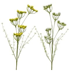 A mix of 2 fine quality artificial sprays in natural yellow and cream colours. 