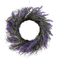 Elegant lavender wreath for a charming, fragrant touch.