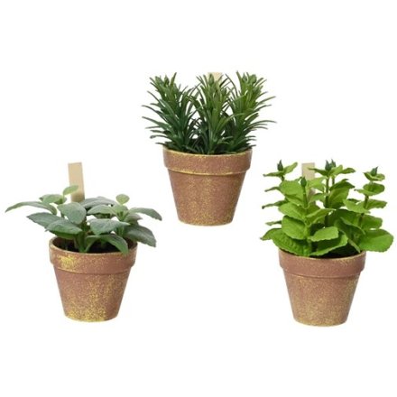 Artificial Herb Plants Mix