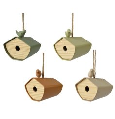 Add natural charm to your space with the Birdhouse Bamboo Fibre Mat