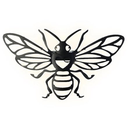 A stylish bee shaped garden wall panel with solar. The perfect way to add ambience to any sized garden.