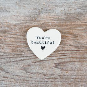 This heart shaped, pocket sized token is the perfect gift for loved ones. 