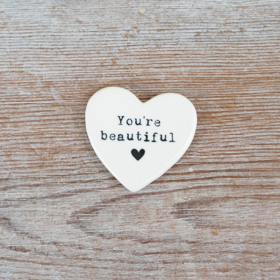 This heart shaped, pocket sized token is the perfect gift for loved ones. 