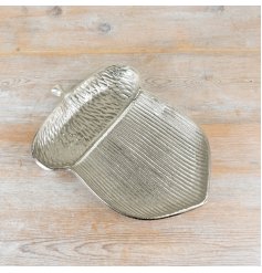 a stylish silver trinket dish 