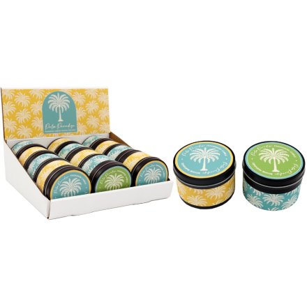 2/A Palm Tin Candle, 5cm 