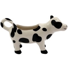  charming black and white cow milk jug perfect for adding farmhouse style