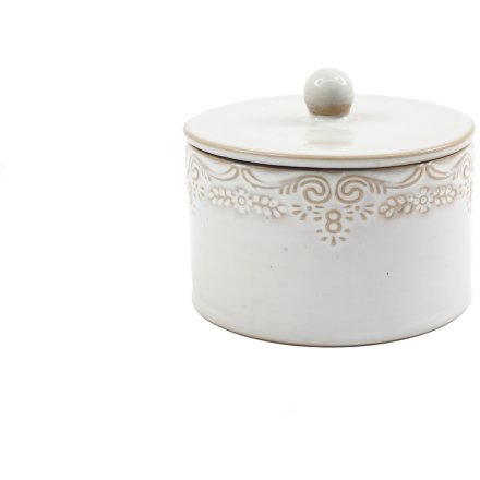 Rustic Trinket Pot, 9.5cm 