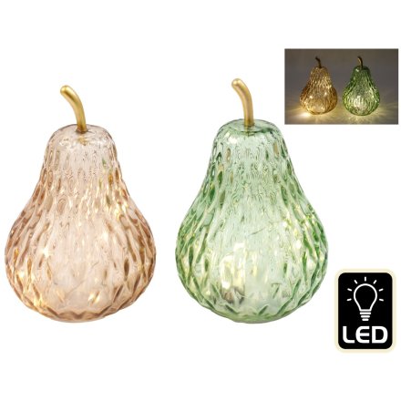 LED Pear Decorations, 2/A 