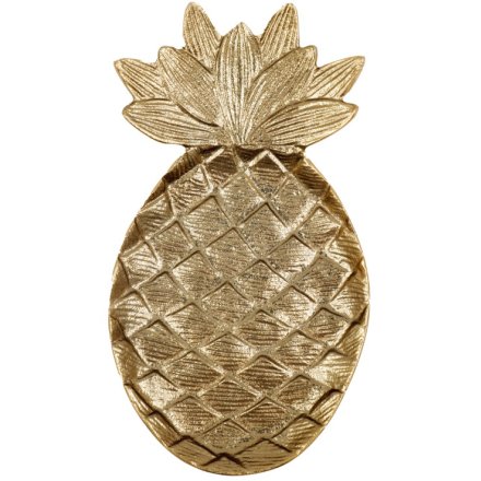 Gold Trinket Pineapple 28cm , 