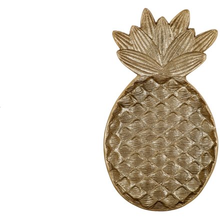 Gold Pineapple Trinket Dish, 36cm 