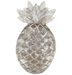Add a touch of tropical charm with this 28cm silver Pineapple Trinket Dish—