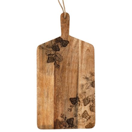 50cm S/erry Etch Chopping Board