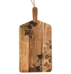 a stylish strawberry etched pattern chopping board 