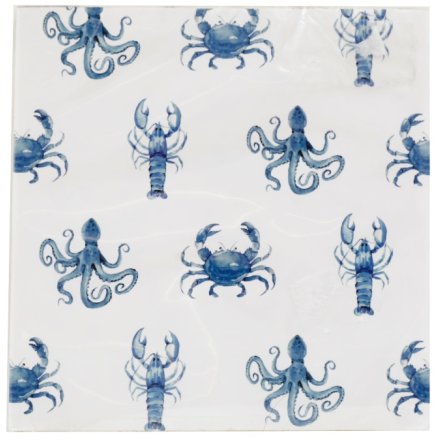Sealife Crab Blue Napkins – Pack of 20