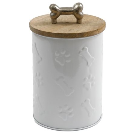 15cm Embossed Bone Storage Jar