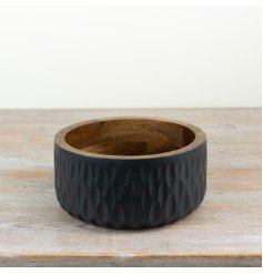 Add natural elegance to your space with this wooden planter
