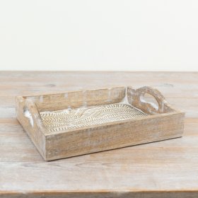 Elevate your serving style with this beautiful tray full of rustic charm.