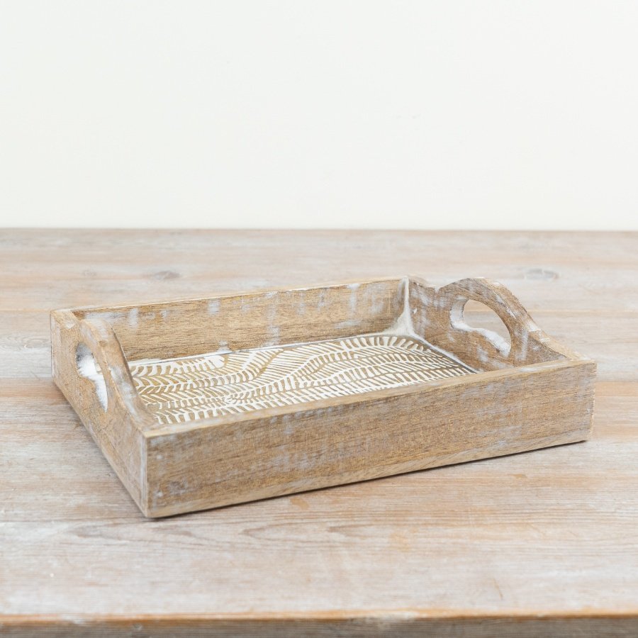 Elevate your serving style with this beautiful tray full of rustic charm.