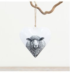 Add a charming countryside touch to your space with this delightful heart hanger