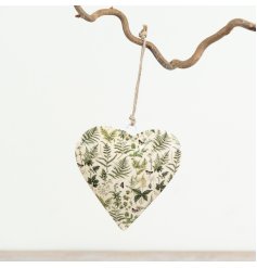 hanging enamel heart decoration 