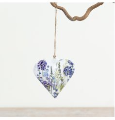 stylish lavender hanging heart decoration 