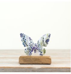 Delight in nature’s beauty with this charming iron butterfly ornament