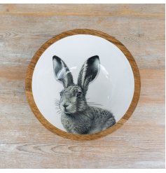 stylish enamel rabbit bowl 