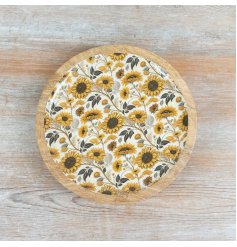 a charming sunflower plate 