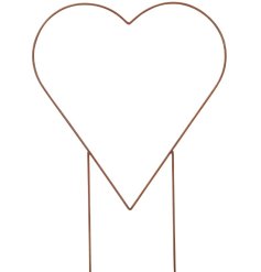 a stylish trellis Heart. Made from sturdy rusty iron,