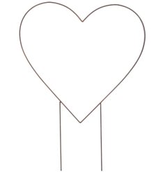 a sturdy iron heart trellis 