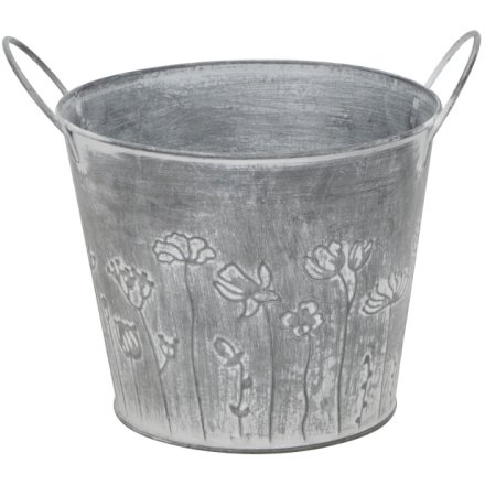 Metal Bucket With Handles, 18cm 