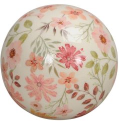 Add a charming touch to your space with the Flowers Ball ornament
