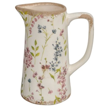 Stoneware Floral Vase, 19.5cm 