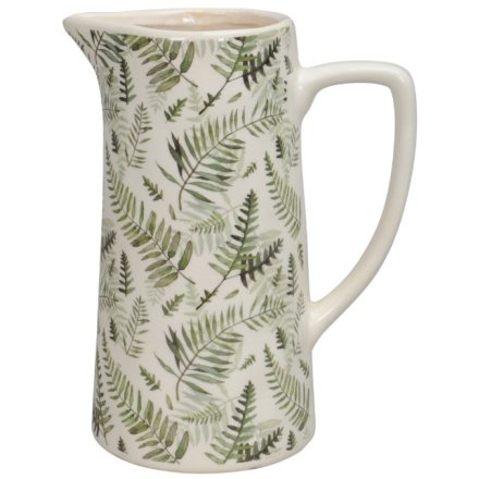 Fern Pattern Jug, 25.5cm