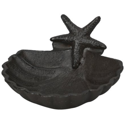 Cast Iron Shell Trinket, 15cm 