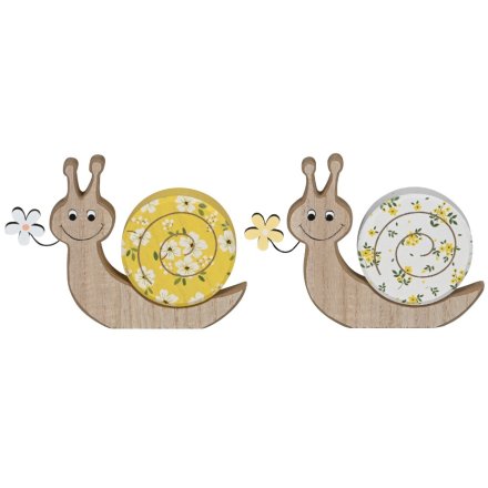 2/A Snail with Daisy Design Ornamnet, 15.5cm 