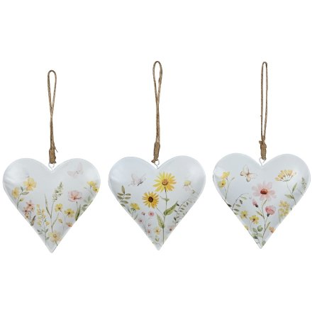 3/A Sunflower Heart Hanger, 10cm 