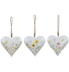 a stylish flower design heart hanger 