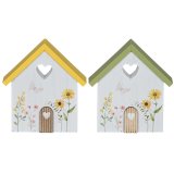 Add rustic charm to your space with the Sun Flower Design Wooden House. 
