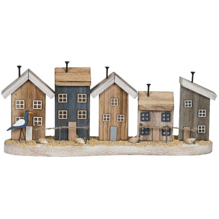 Beach Houses On Mount, 36cm 
