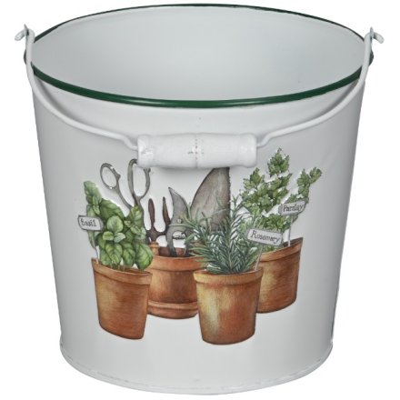 Rustic Bucket Planter, 15cm 