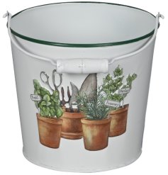 a rustic bucket style plater 