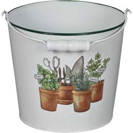 Bucket Planter, 17cm 